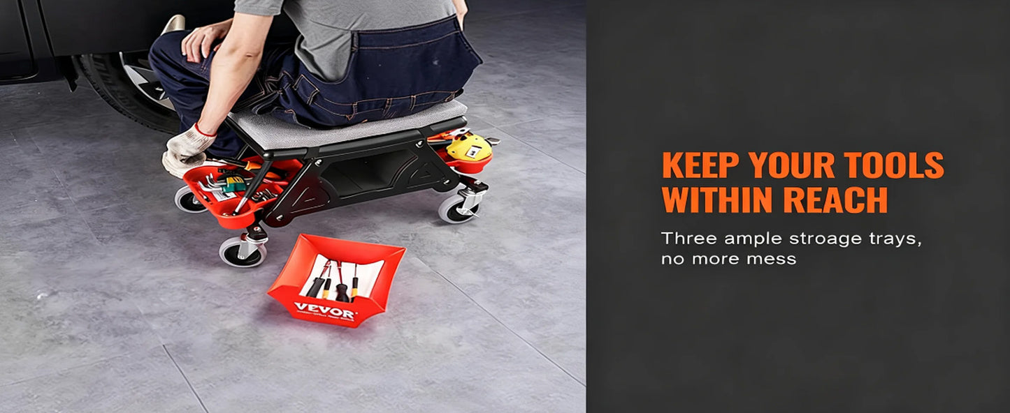 Technician's Rolling Detailer Seat